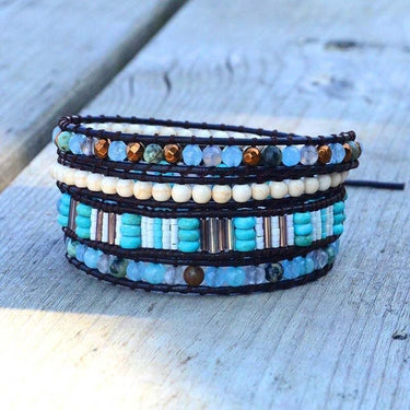 The Soothing Multi Mix Stone Wrap Bracelet-Your Soul Place